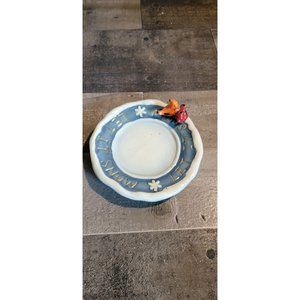 let it snow‎ tea candle plate xmas snowflake